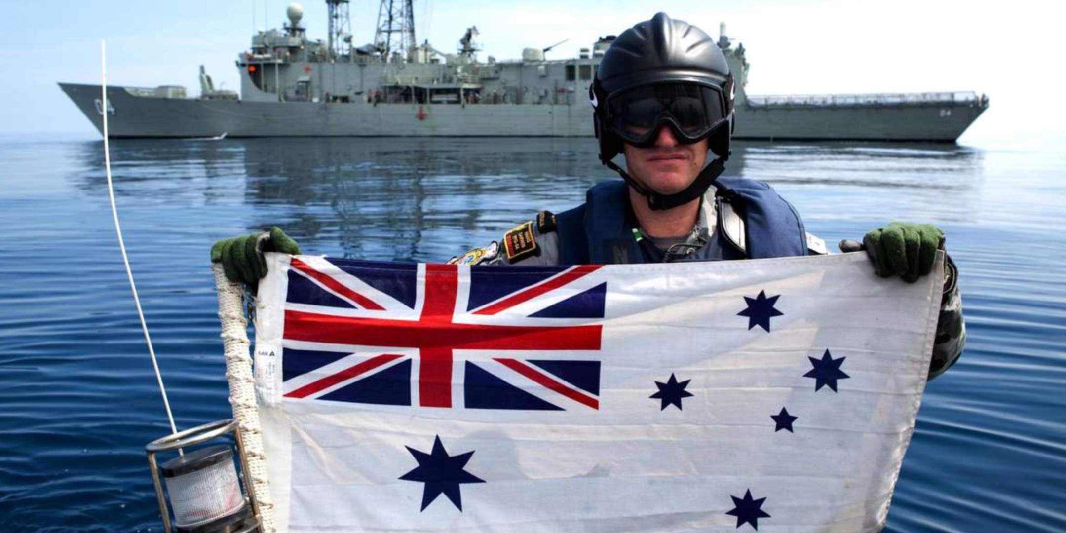100% Polyester With Eyelets Australia White Ensign Navy Flag 5 x 3 FT 